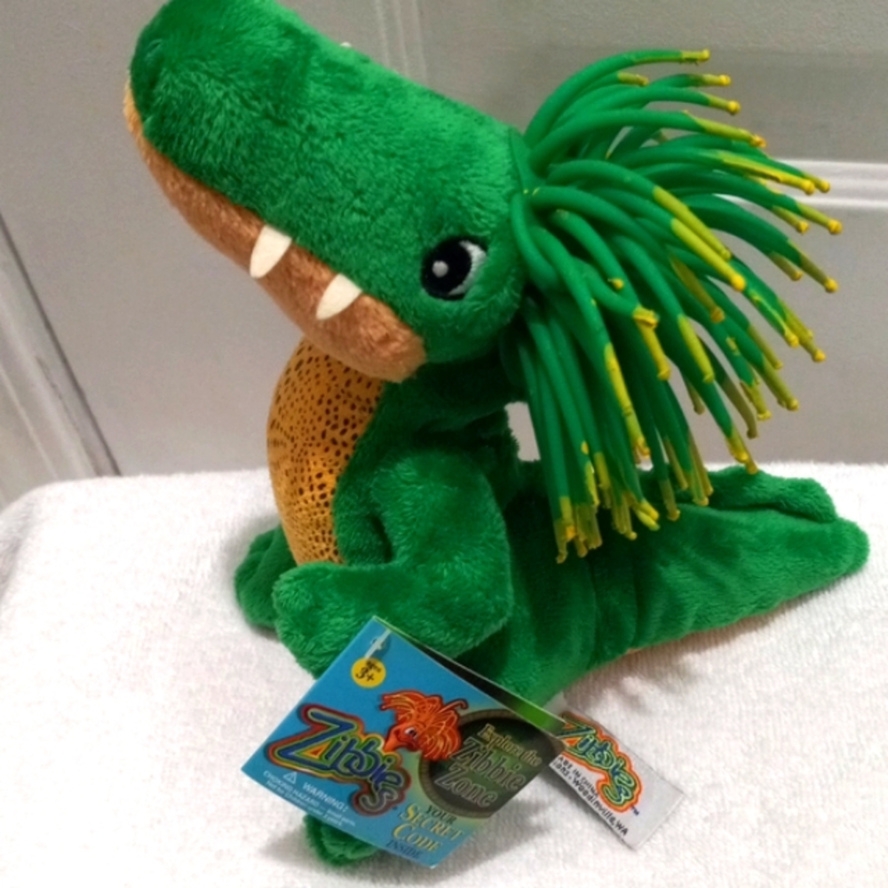 Zombie Zone Green Alligator with Afro